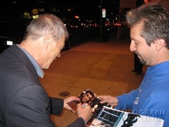 signing photo