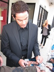 signing photo