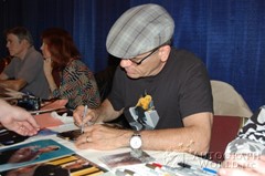 signing photo