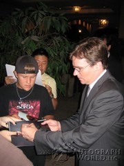 signing photo