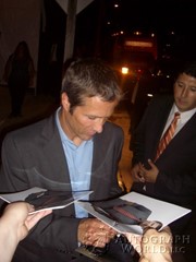 signing photo
