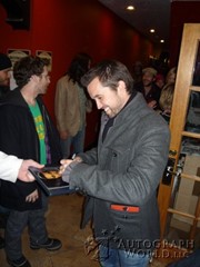 signing photo