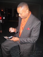 signing photo