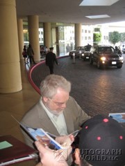 signing photo