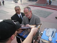 signing photo