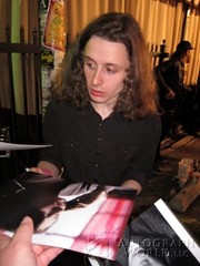 signing photo
