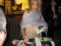 signing photo