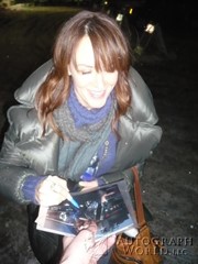 signing photo