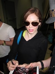 signing photo