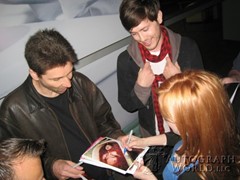 signing photo