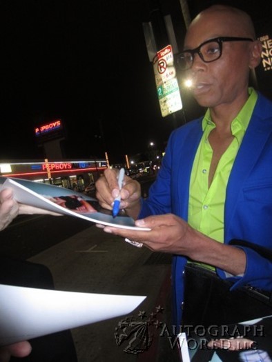 RuPaul autograph