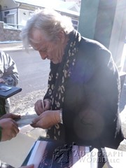 signing photo