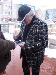 signing photo