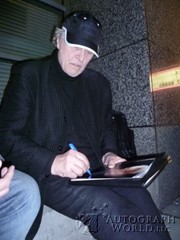 signing photo