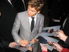 signing photo