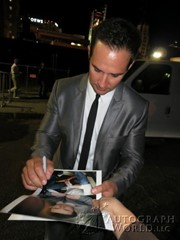signing photo