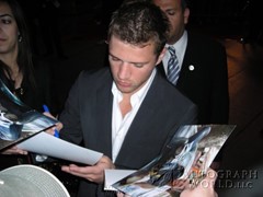 signing photo
