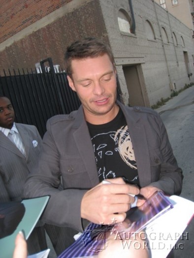 Ryan Seacrest autograph