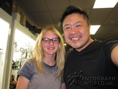 signing photo