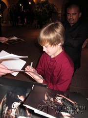 signing photo