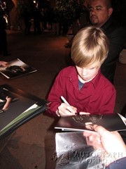 signing photo
