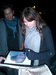 signing photo