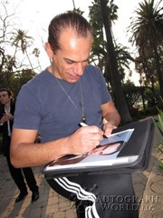 signing photo
