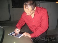 signing photo