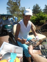 signing photo