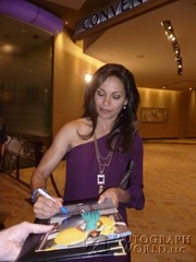 signing photo