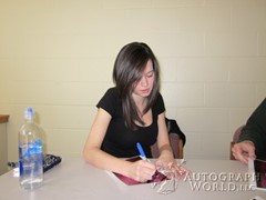 signing photo