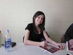 signing photo