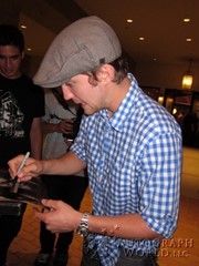 signing photo