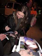 signing photo