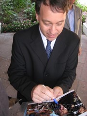 signing photo