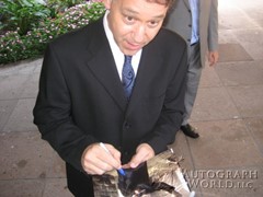 signing photo