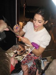 signing photo