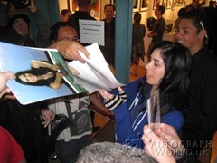 signing photo
