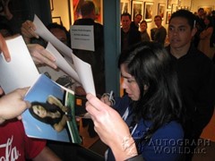 signing photo
