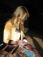 signing photo