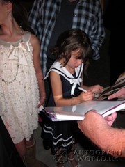 signing photo