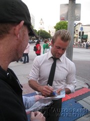 signing photo