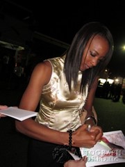 signing photo