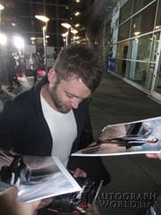 signing photo
