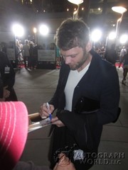 signing photo