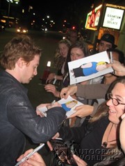 signing photo