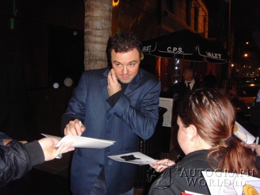 Seth MacFarlane autograph