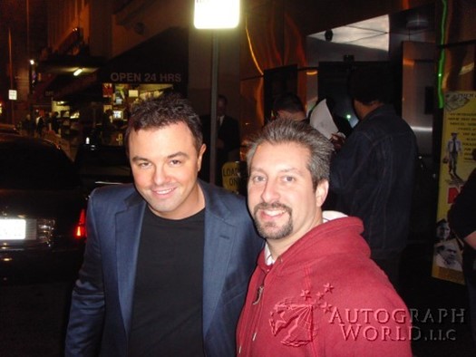 Seth MacFarlane autograph