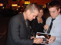 signing photo