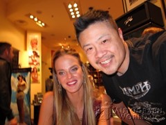signing photo